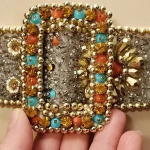 Vintage | Accessories | Jeweled Beaded Vintage Belt Smmd 